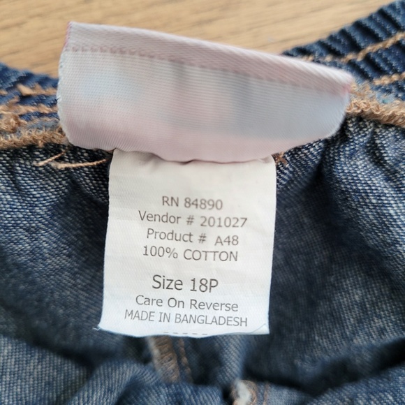 Vintage 80s American Sweetheart Jeans High Rise Straight Leg Pull On Grandma 18P - Picture 10 of 15